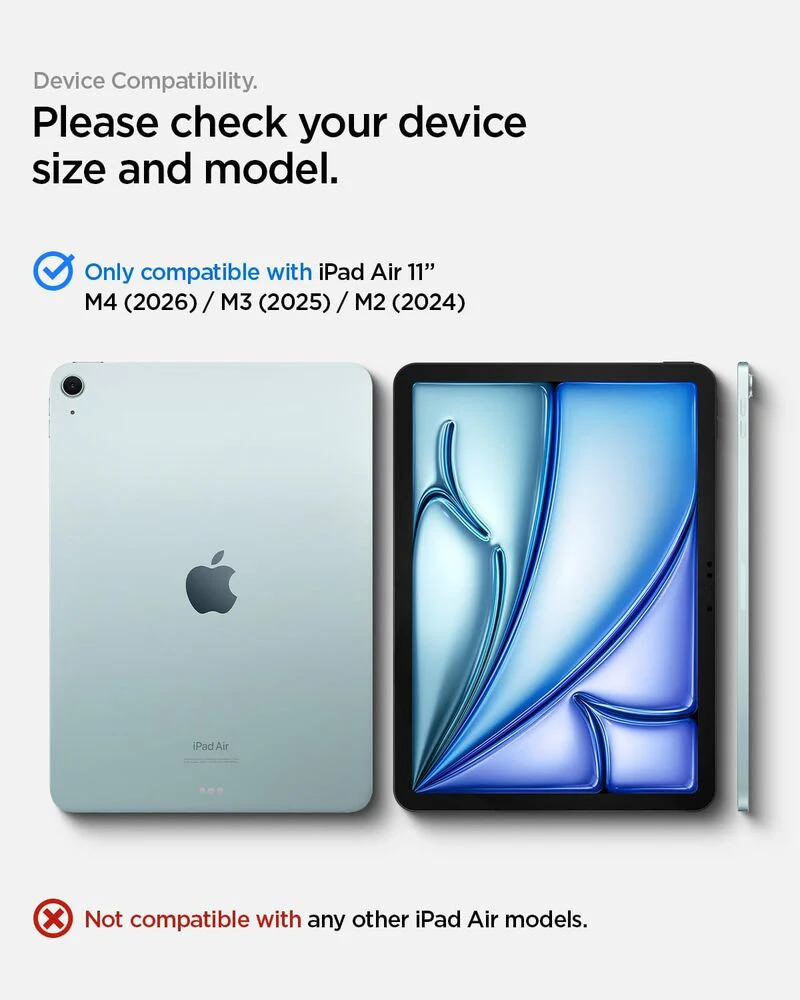 Spigen Apple iPad Air 11 2024 EZ Fit GLAS.tR Slim 1PC Glass Screen Protector - Clear - Image 2