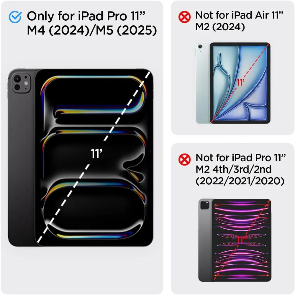 Spigen Apple iPad Pro 11 2024 Ultra Hybrid Pro Case - Black - Image 2