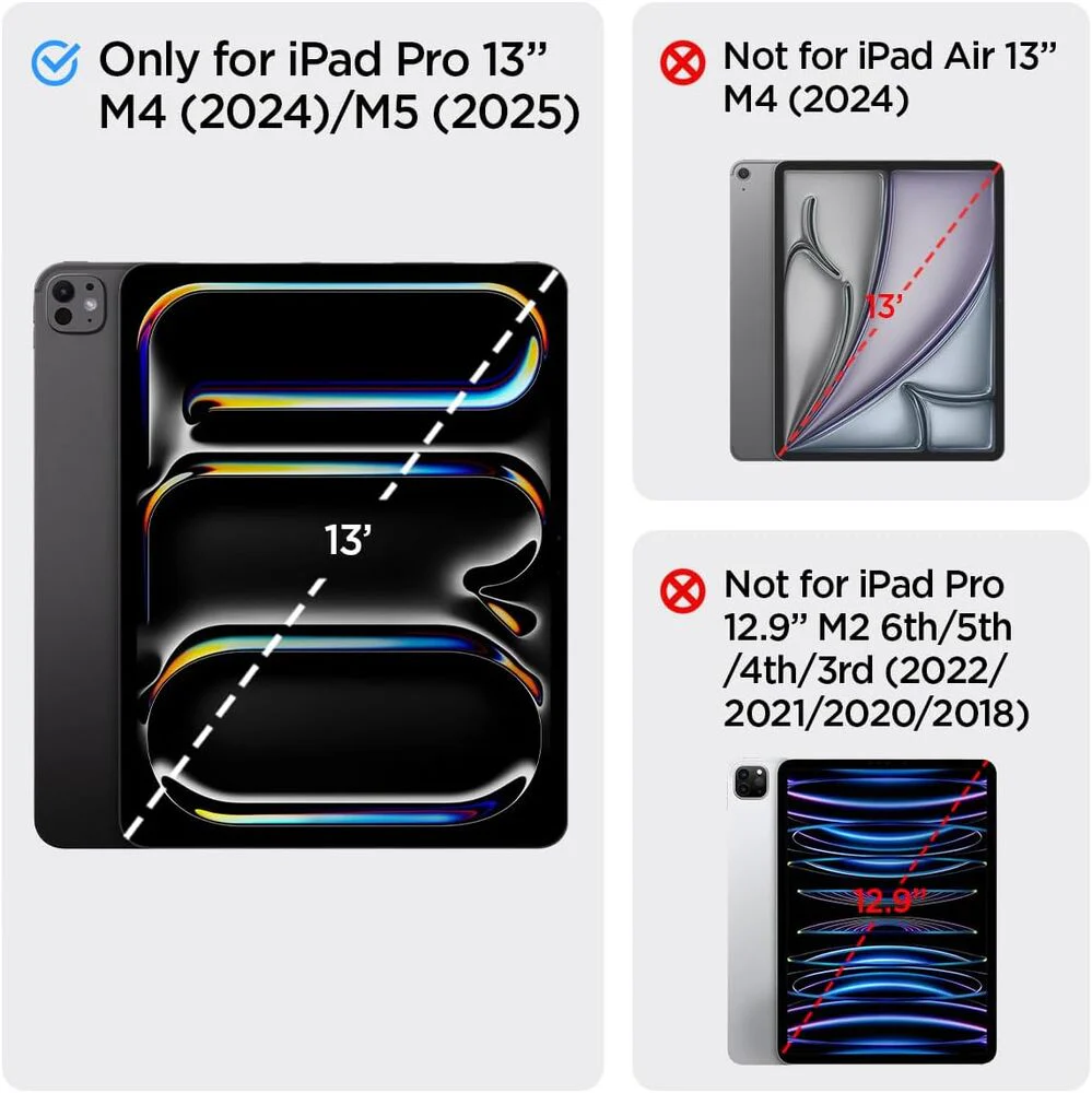 Spigen Apple iPad Pro 13 2024 Rugged Armor Pro Case - Black - Image 2