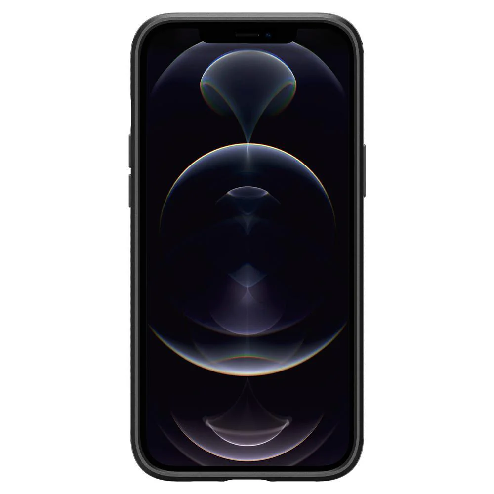 Spigen Apple iPhone 12 / 12 Pro Liquid Air Case - Black - Image 5