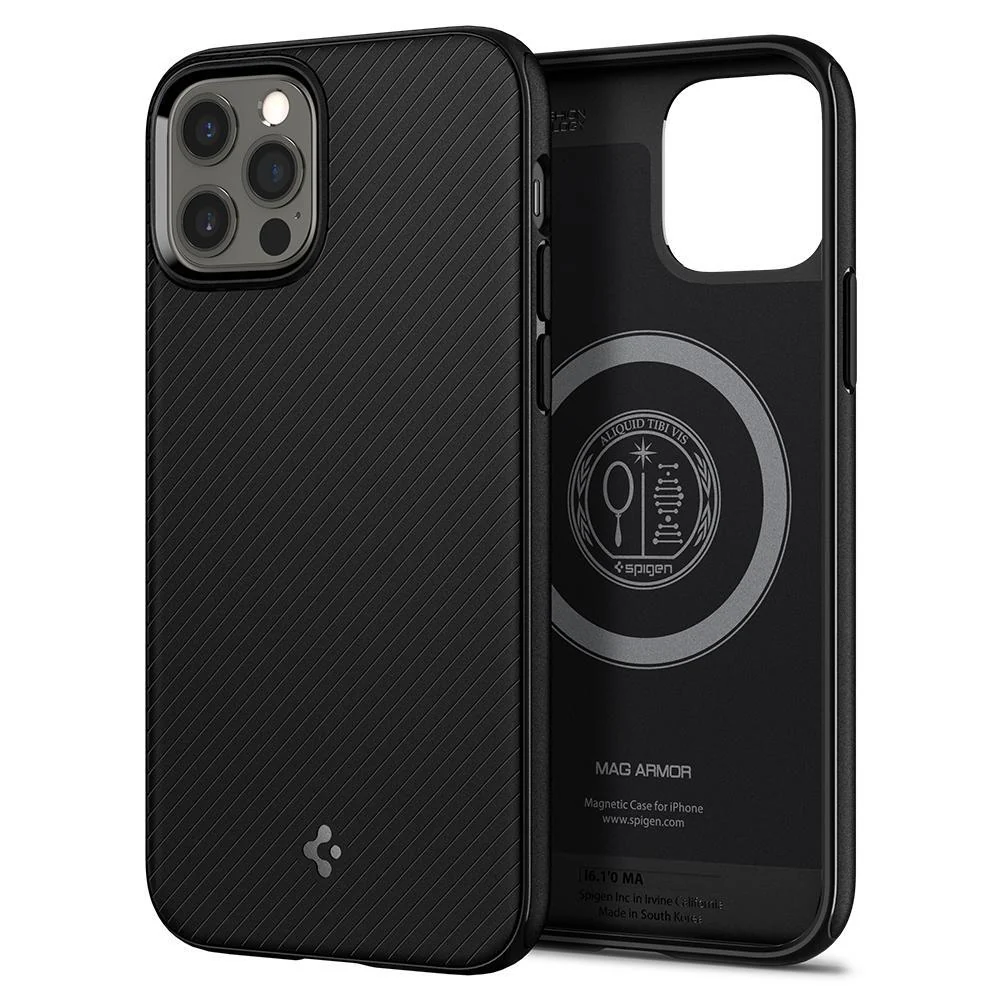 Spigen Apple iPhone 12 / 12 Pro Mag Armor Case - Black