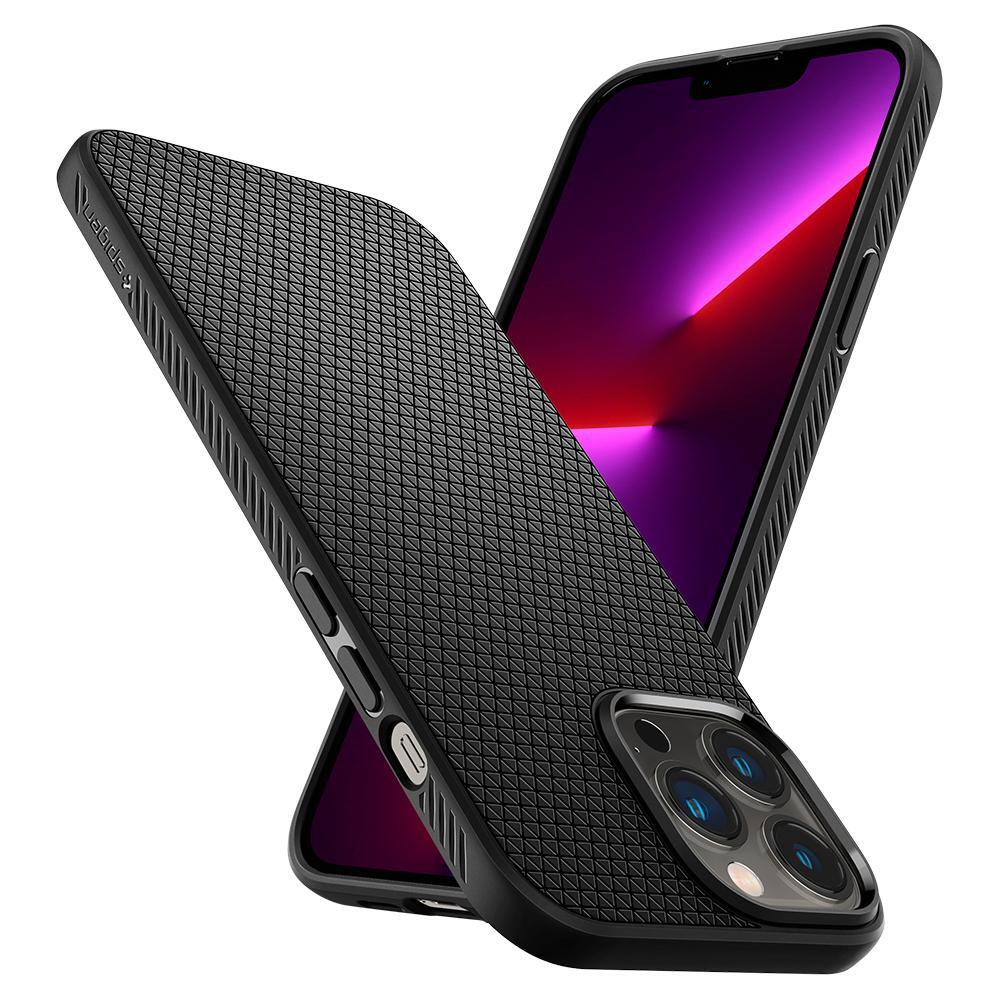 Spigen Apple iPhone 13 Pro Max Liquid Air Case - Black - Image 5