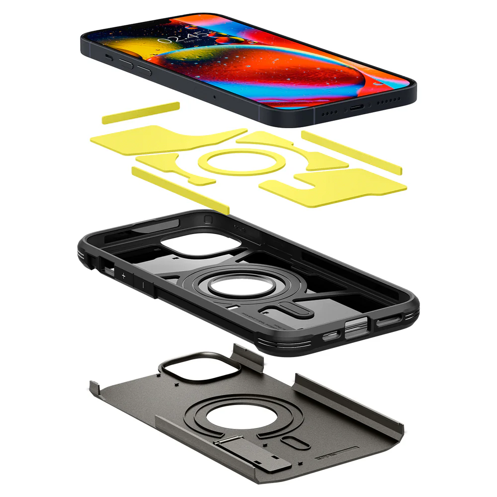 Spigen Apple iPhone 14 Plus Tough Armor Mag (MagFit) Case - Gunmetal - Image 5