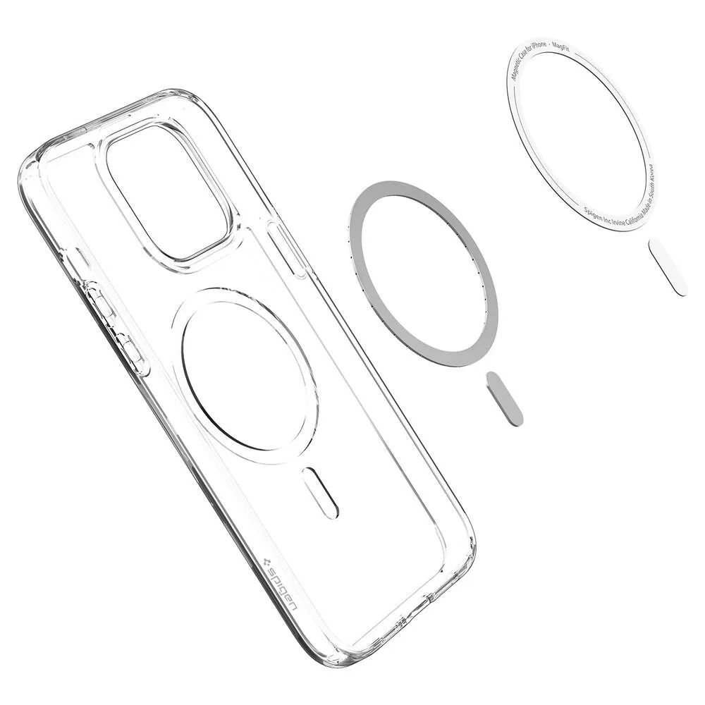 Spigen Apple iPhone 14 Pro Ultra Hybrid Mag (MagFit) Case - White - Image 5