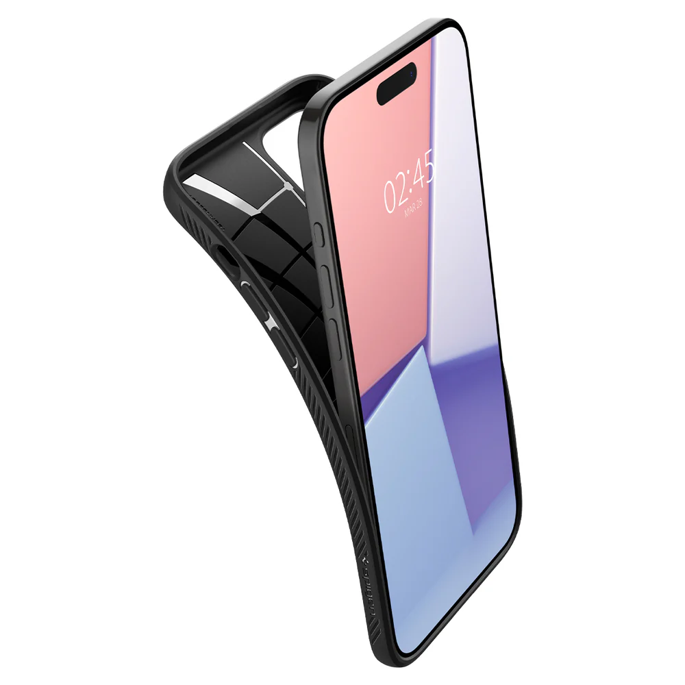 Spigen Apple iPhone 15 Pro Max Liquid Air Case - Black - Image 6