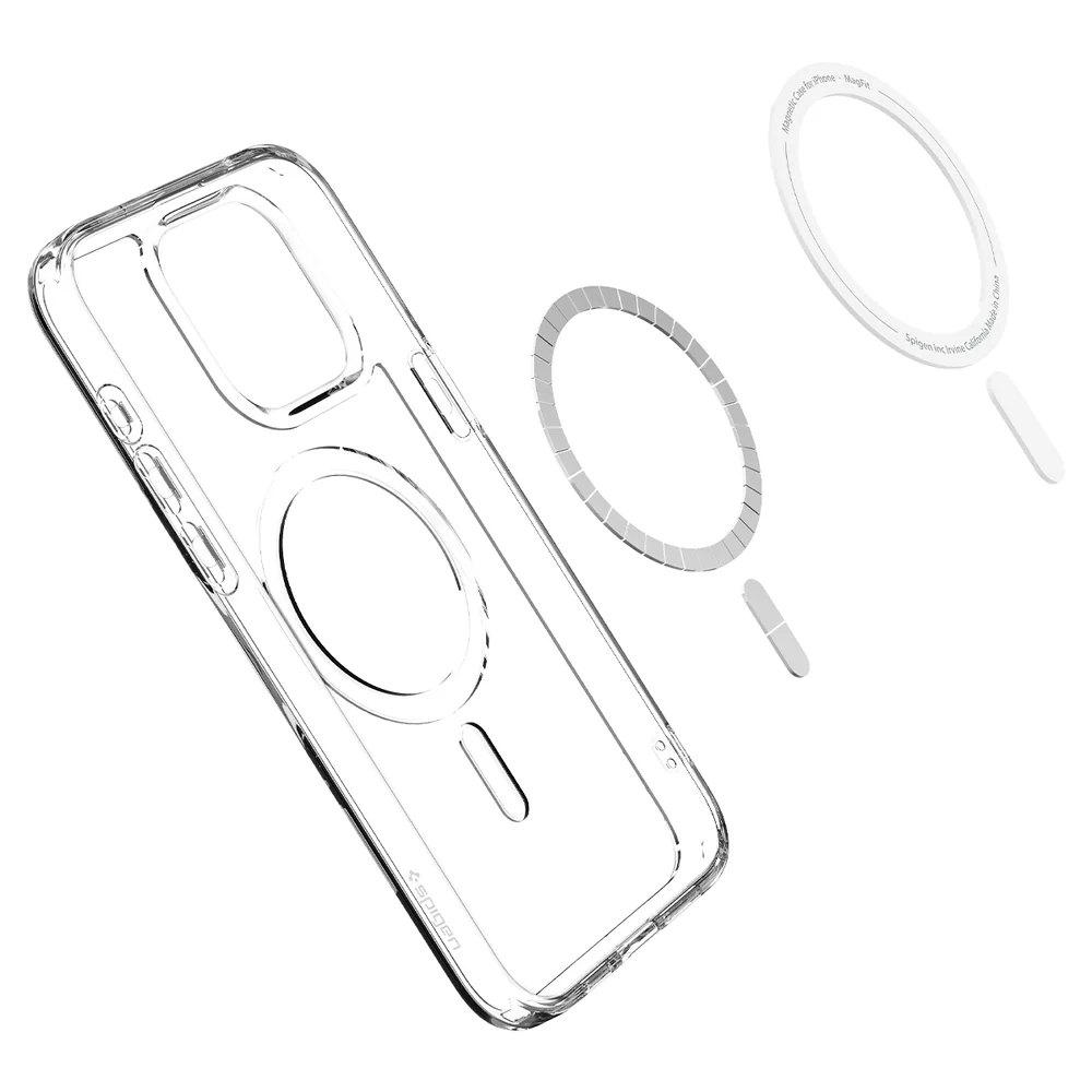 Spigen Apple iPhone 15 Pro Max Ultra Hybrid (MagFit) Case - White - Image 6