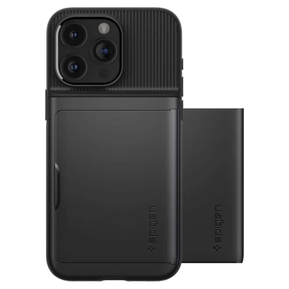 Spigen Apple iPhone 15 Pro Slim Armor CS Case - Black - Image 4