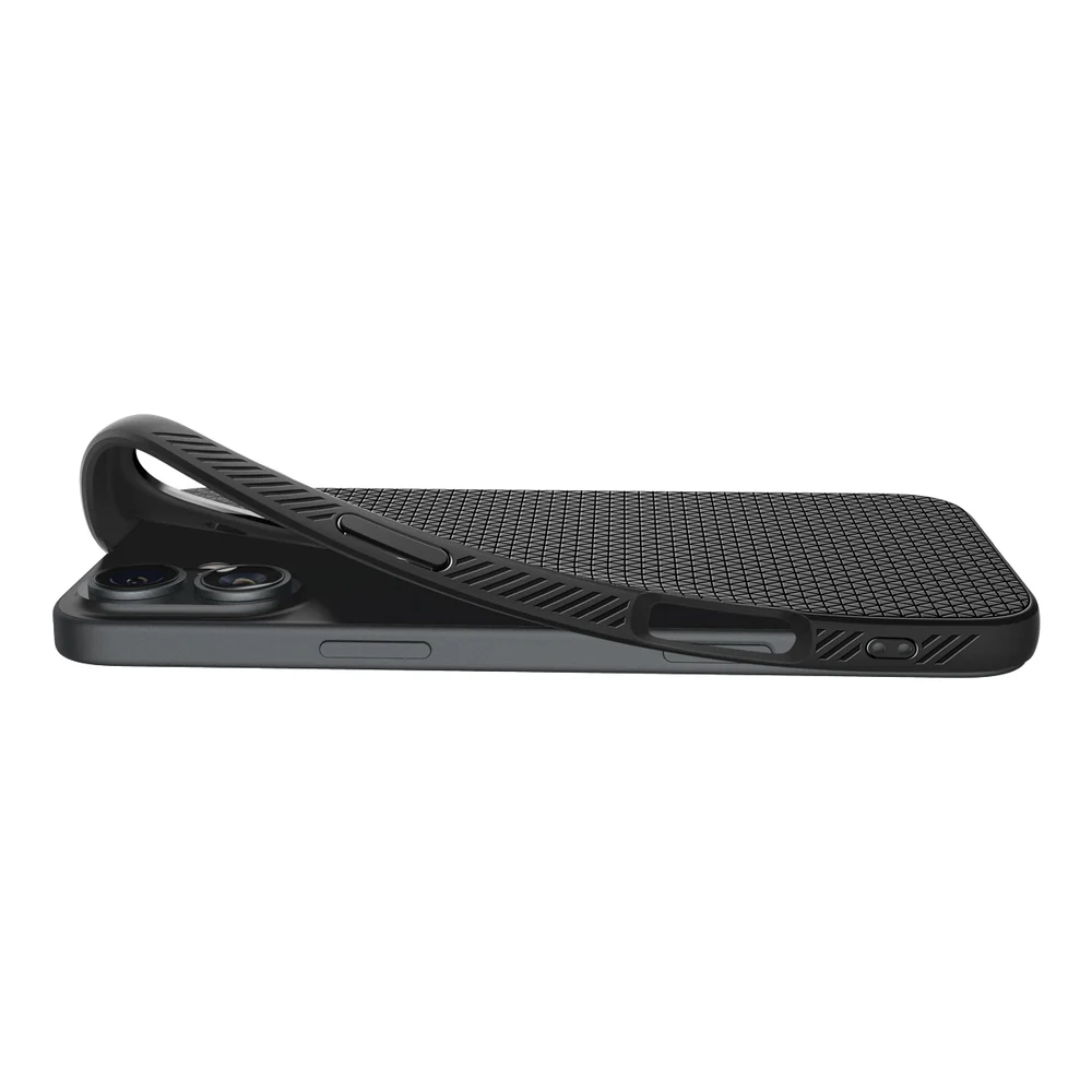 Spigen Apple iPhone 16 Liquid Air Case - Black - Image 6
