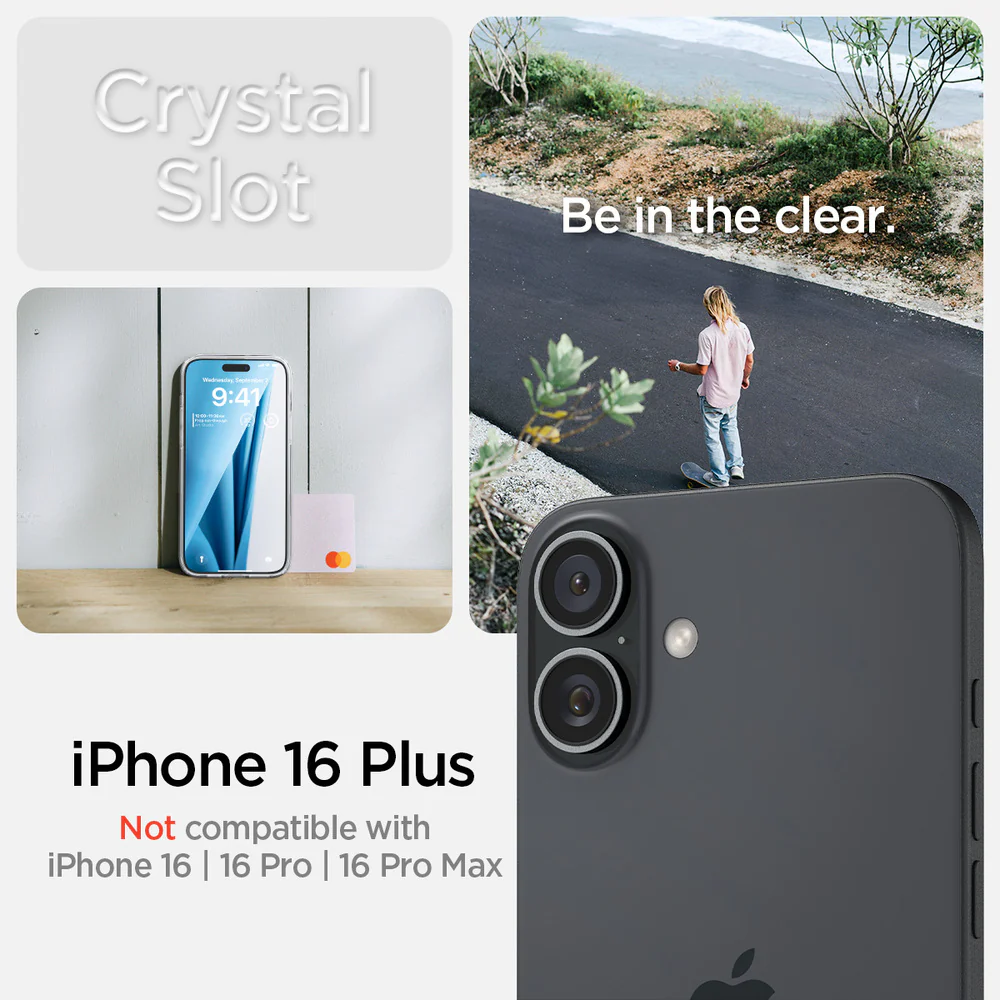 Spigen Apple iPhone 16 Plus Crystal Slot Case - Clear - Image 2