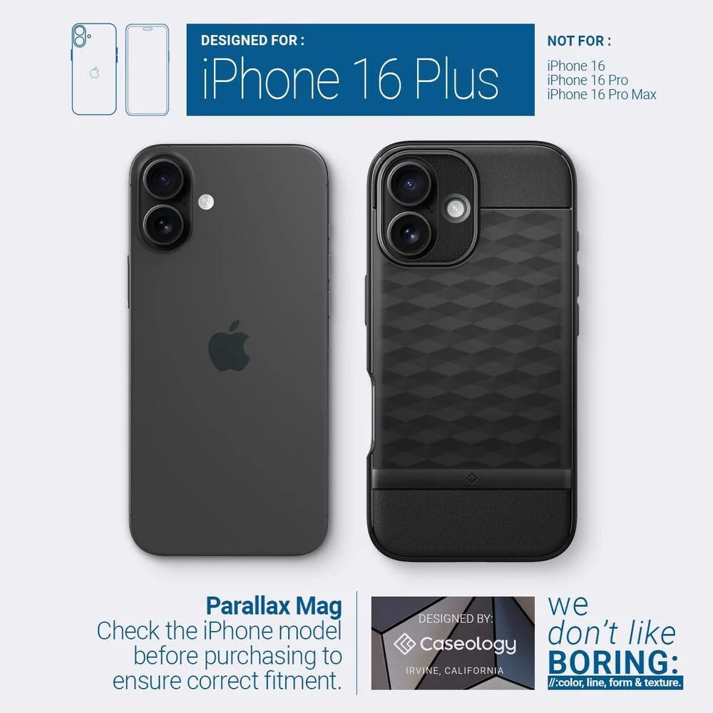 Spigen Apple iPhone 16 Plus Parallax Mag Case - Black - Image 2