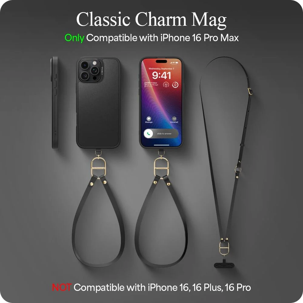Spigen Apple iPhone 16 Pro Max Classic Charm Mag Case - Black - Image 2