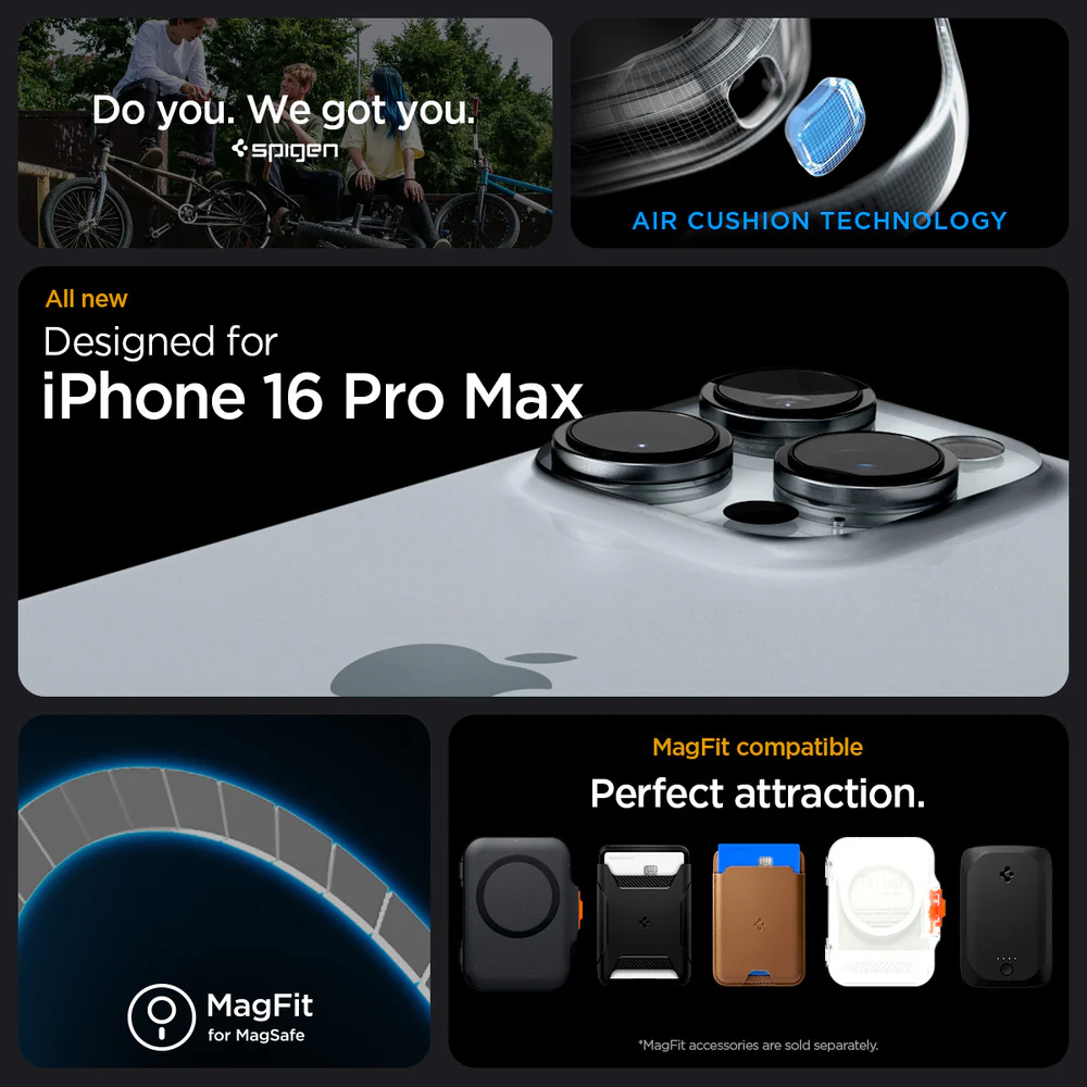 Spigen Apple iPhone 16 Pro Max Rugged Armor (MagFit) Case - Grey - Image 2