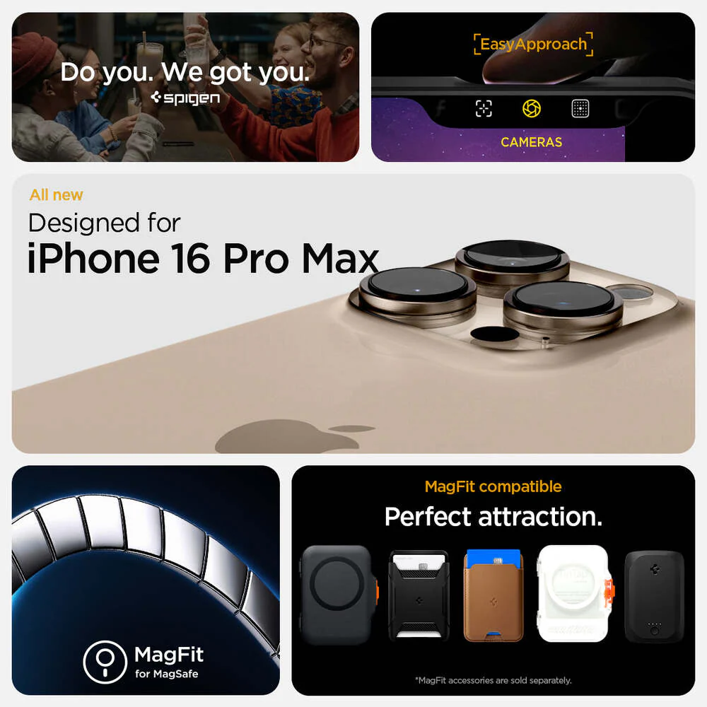Spigen Apple iPhone 16 Pro Max Tough Armor T AI (MagFit) Case - Black - Image 2
