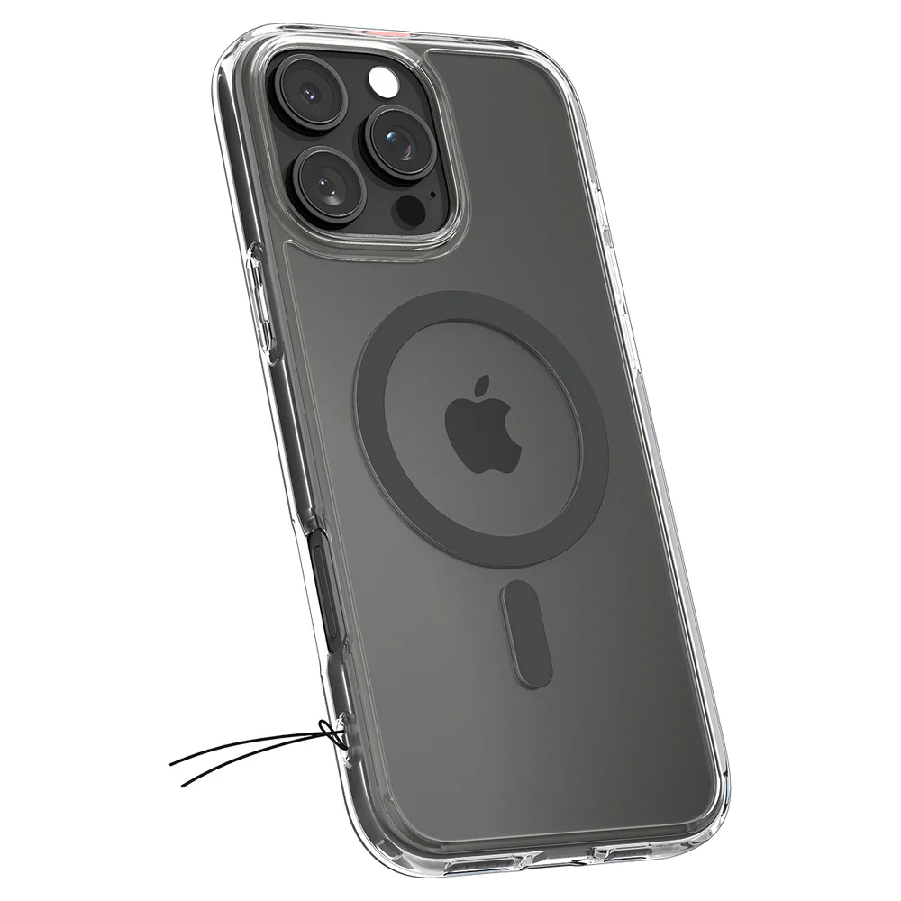 Spigen Apple iPhone 16 Pro Max Ultra Hybrid (MagFit) Case - Clear Case / Graphite Ring - Image 5