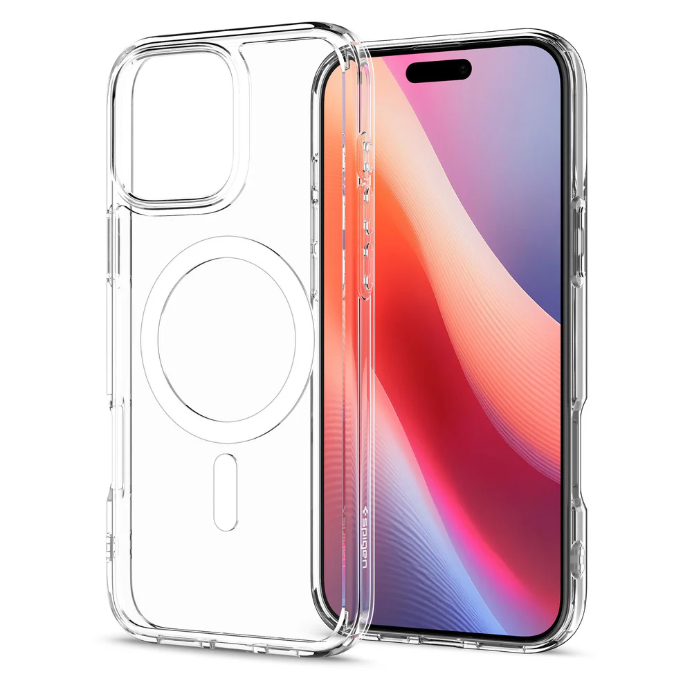 Spigen Apple iPhone 16 Pro Max Ultra Hybrid (MagFit) Case - Clear Case / White Ring - Image 4