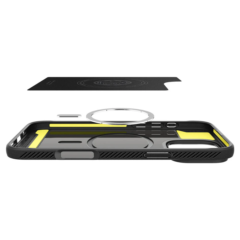 Spigen Apple iPhone 16 Pro Rugged Armor (MagFit) Case - Black - Image 4