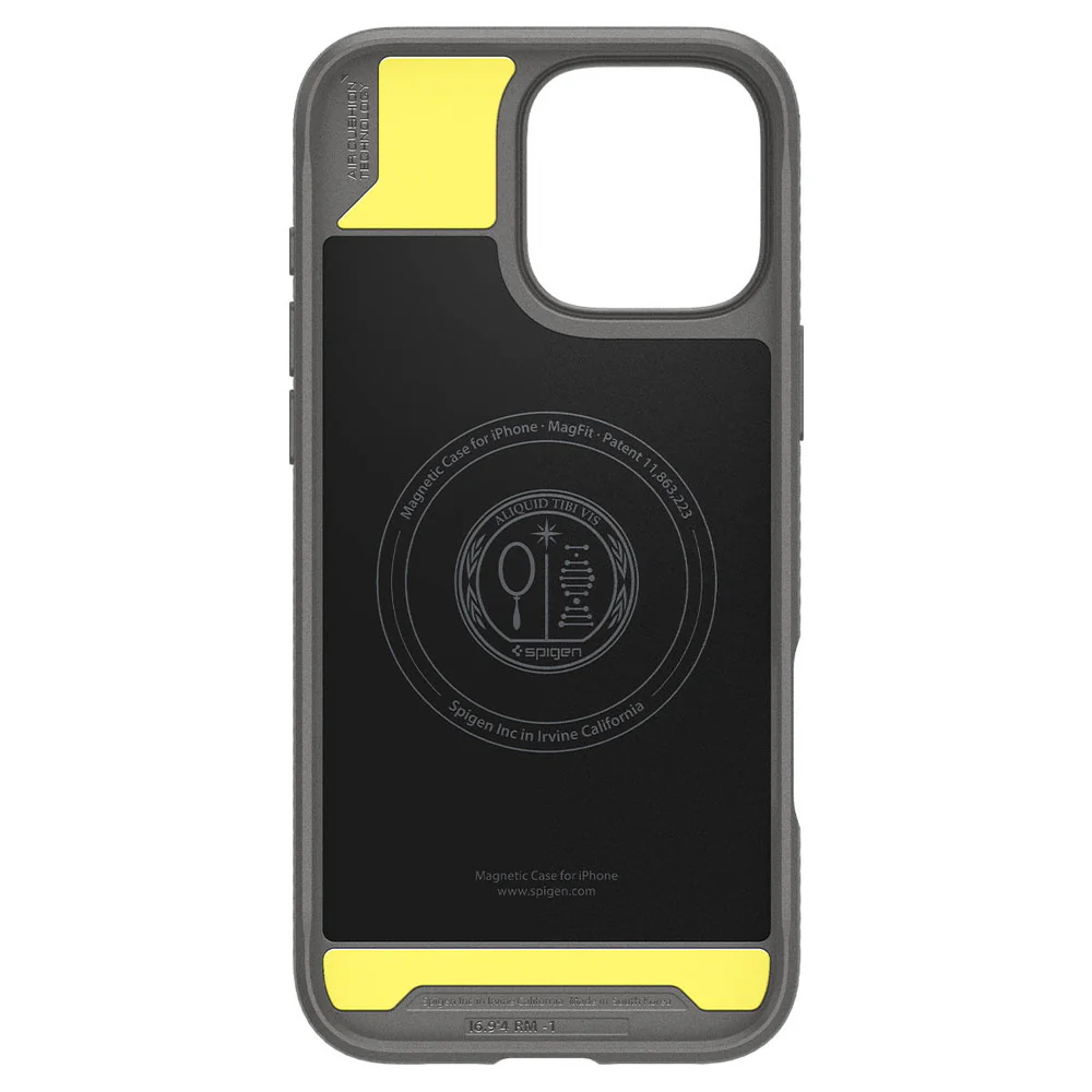 Spigen Apple iPhone 16 Pro Rugged Armor (MagFit) Case - Grey - Image 4