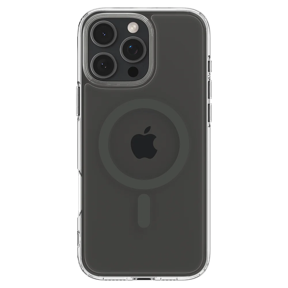 Spigen Apple iPhone 16 Pro Ultra Hybrid (MagFit) Case (Clear Case / Graphite Ring) - Image 3