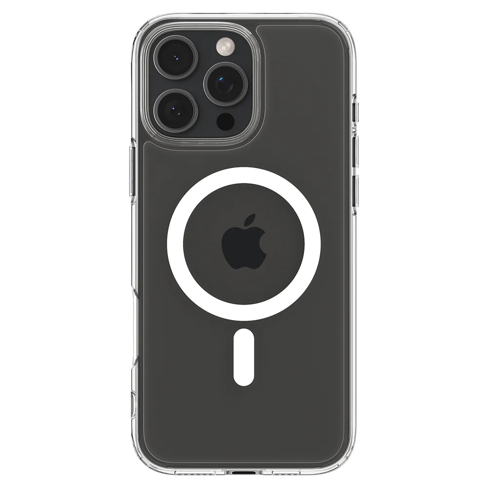Spigen Apple iPhone 16 Pro Ultra Hybrid (MagFit) Case - Clear Case / White Ring - Image 3