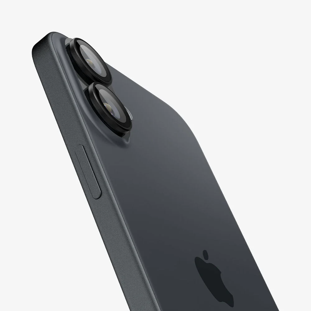 Spigen Apple iPhone 17 EZ Fit GLAS.tR Optik Pro 2PCS Camera Lens Protector - Black - Image 5