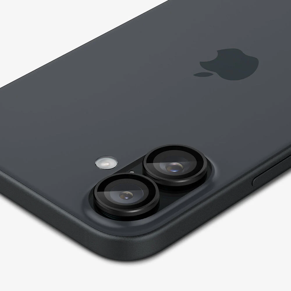 Spigen Apple iPhone 17 EZ Fit GLAS.tR Optik Pro 2PCS Camera Lens Protector - Black - Image 6