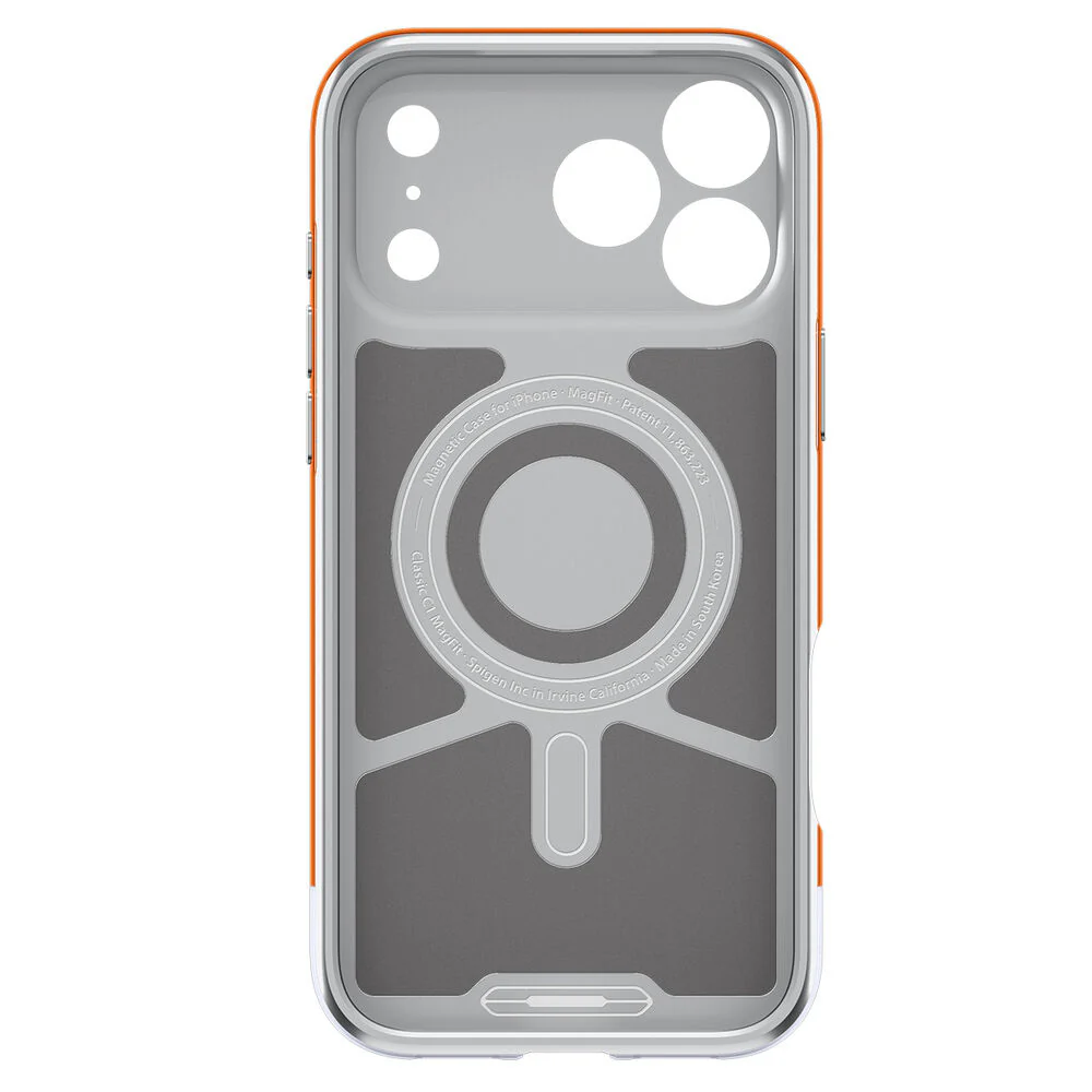 Spigen Apple iPhone 17 Pro Classic C1 (MagFit) Case - Tangerine - Image 2
