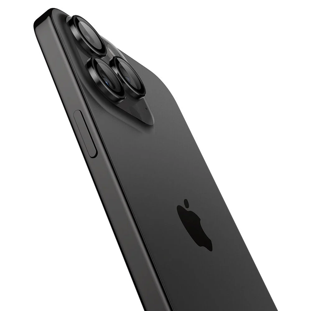 Spigen Apple iPhone 17 Pro Max EZ Fit GLAS.tR Optik Pro 2PCS Camera Lens Protector - Black - Image 4
