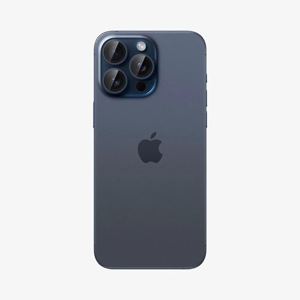 Spigen Apple iPhone 17 Pro Max EZ Fit GLAS.tR Optik Pro 2PCS Camera Lens Protector - Blue Titanium - Image 2