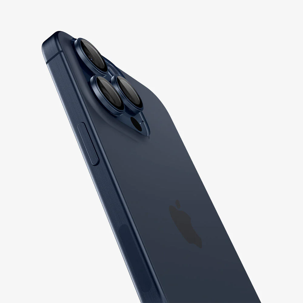 Spigen Apple iPhone 17 Pro Max EZ Fit GLAS.tR Optik Pro 2PCS Camera Lens Protector - Blue Titanium - Image 6