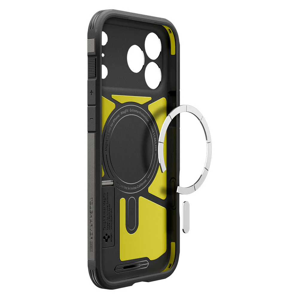 Spigen Apple iPhone 17 Pro Tough Armor T Camera Control Button Cover (MagFit) Case - Gunmetal - Image 3