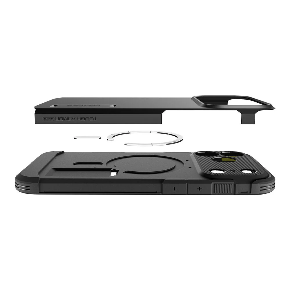 Spigen Apple iPhone 17 Pro Tough Armor T Camera Control Button Cover (MagFit) Case - Gunmetal - Image 6