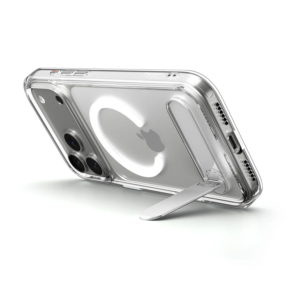 Spigen Apple iPhone 17 Pro Ultra Hybrid S (MagFit) Case - Clear Case / White Ring - Image 5