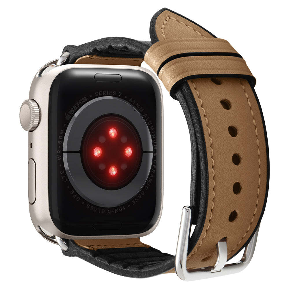 Spigen Apple Watch 41mm 40mm 38mm Retro Fit Wristband (Brown) - Image 3