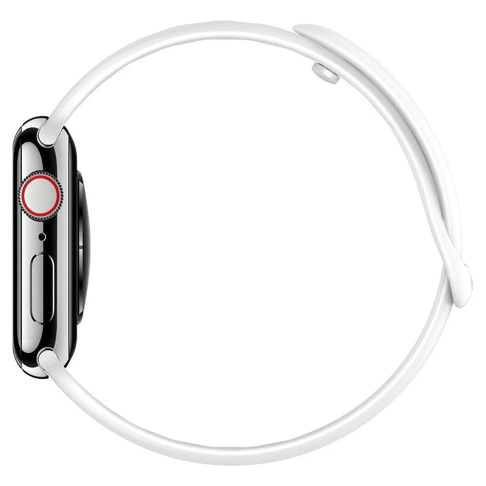 Spigen Apple Watch 41mm 40mm 38mm Silicone Fit Wristband (White) - Image 4