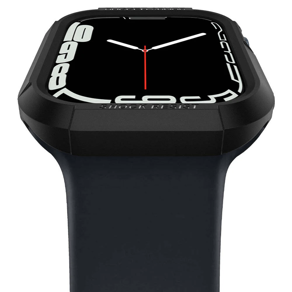 Spigen Apple Watch 41mm 40mm Rugged Armor Case (Black) - Image 5