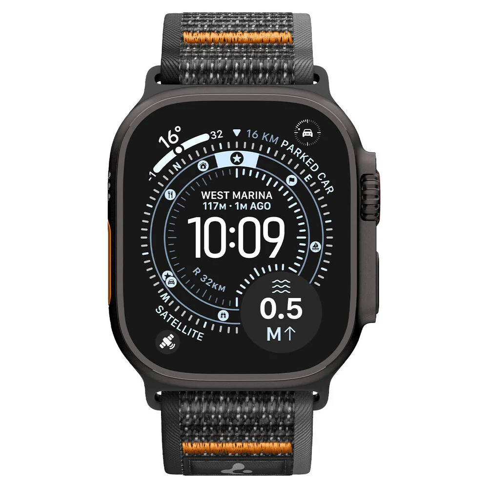 Spigen Apple Watch 42-49mm Athlex Air 2 Wristband (Active Black Orange) - Image 3