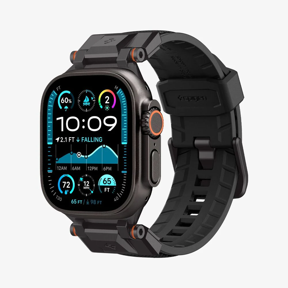 Spigen Apple Watch 42-49mm DuraPro Armor Wristband (Black Edition) - Image 3