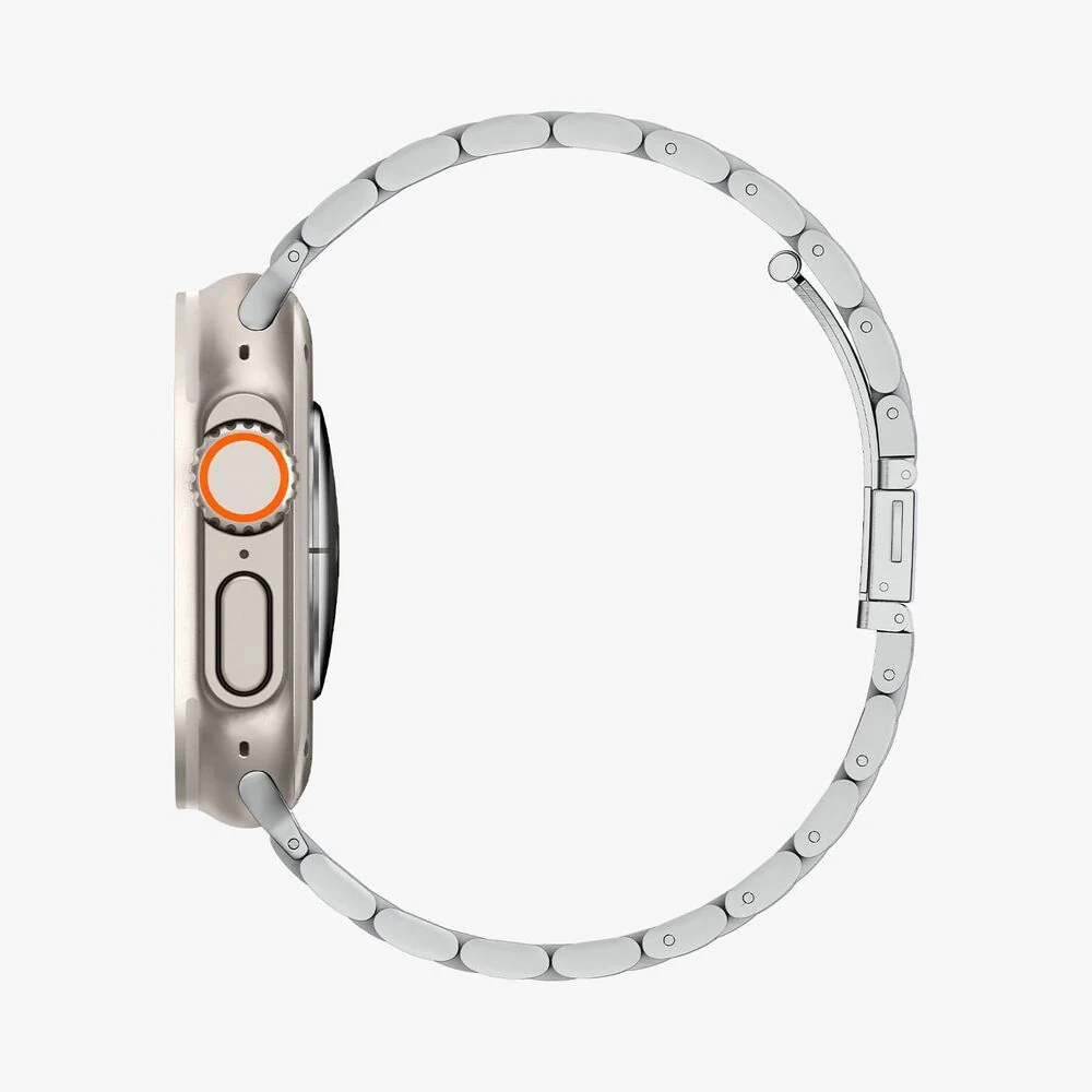 Spigen Apple Watch 42-49mm Modern Fit 316L Wristband (Silver) - Image 3