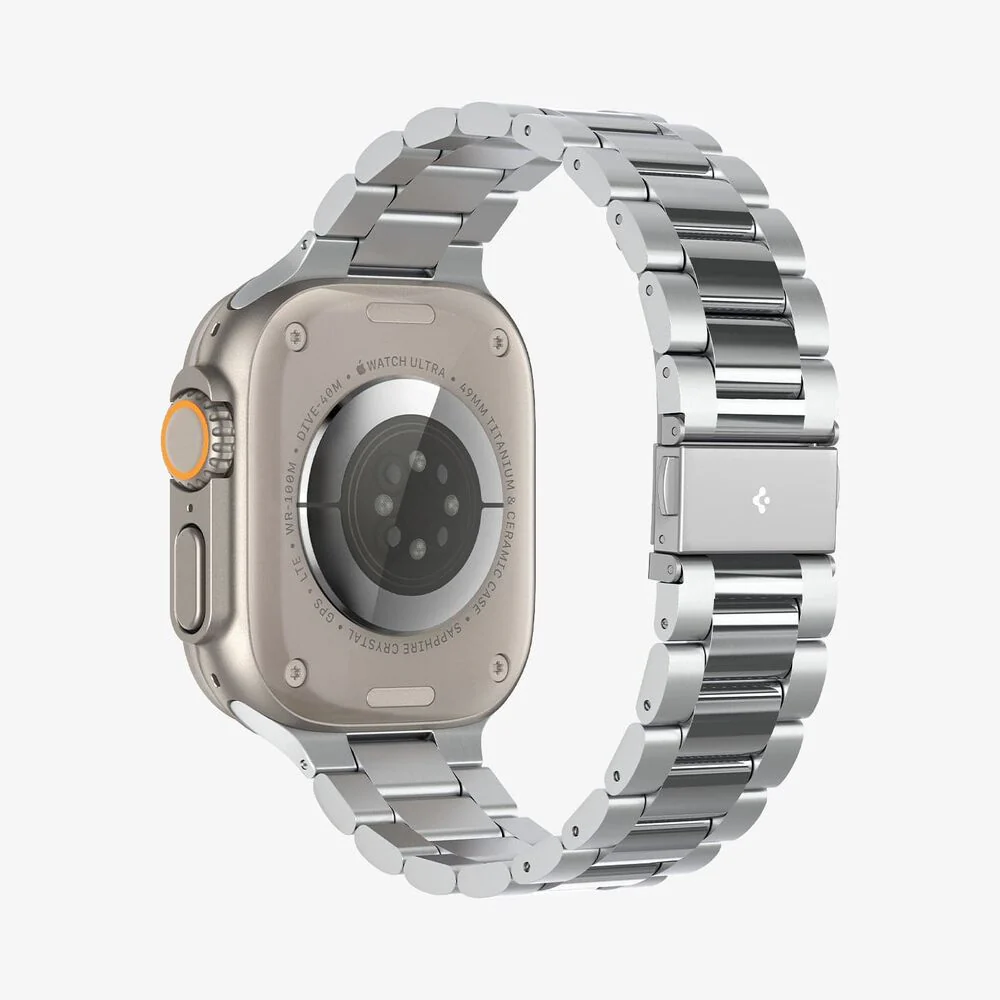 Spigen Apple Watch 42-49mm Modern Fit 316L Wristband (Silver) - Image 6