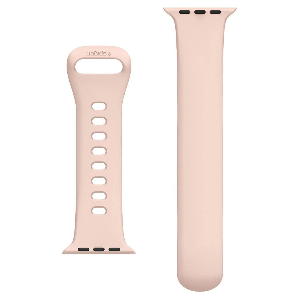 Spigen Apple Watch 42-49mm Silicone Fit Wristband (Rose Gold) - Image 5