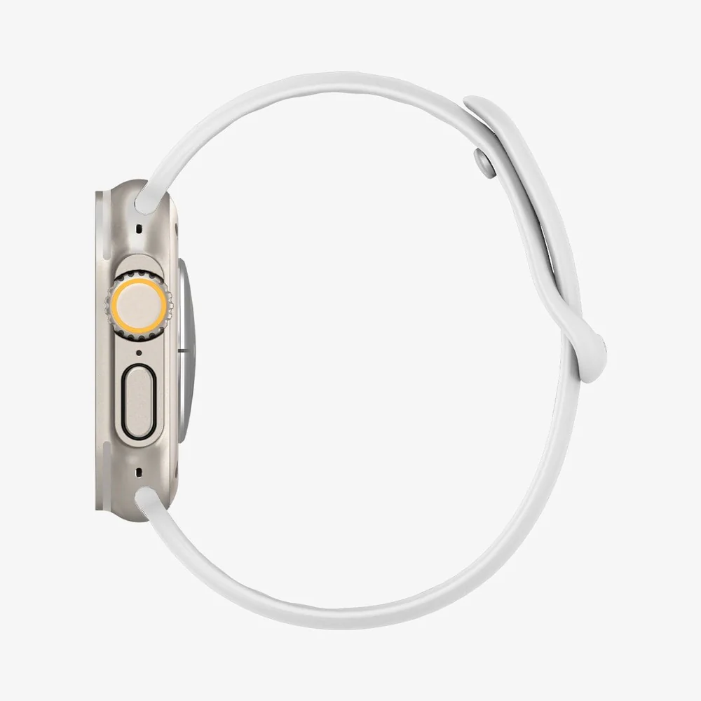 Spigen Apple Watch 42-49mm Silicone Fit Wristband (White) - Image 4