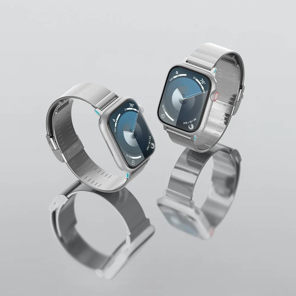 Spigen Apple Watch 42-49mm Sleek Link Wristband (Silver) - Image 5