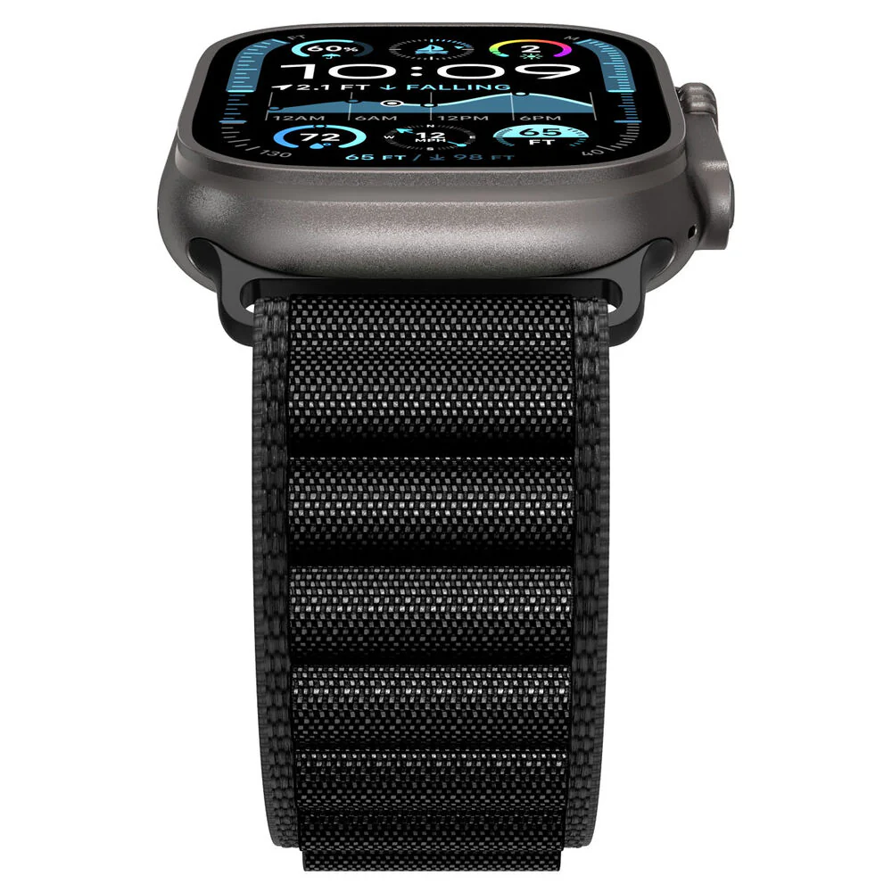 Spigen Apple Watch 42-49mm WBF1 Wristband (Black) - Image 3