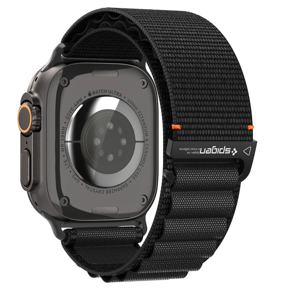 Spigen Apple Watch 42-49mm WBF1 Wristband (Black) - Image 6