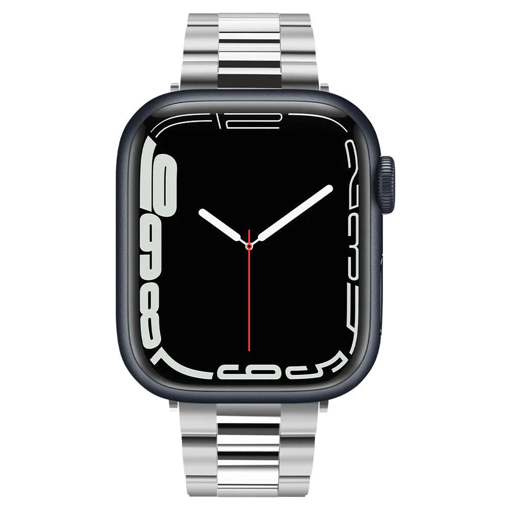 Spigen Apple Watch 42mm 41mm 40mm 38mm Modern Fit Wristband (Silver) - Image 2