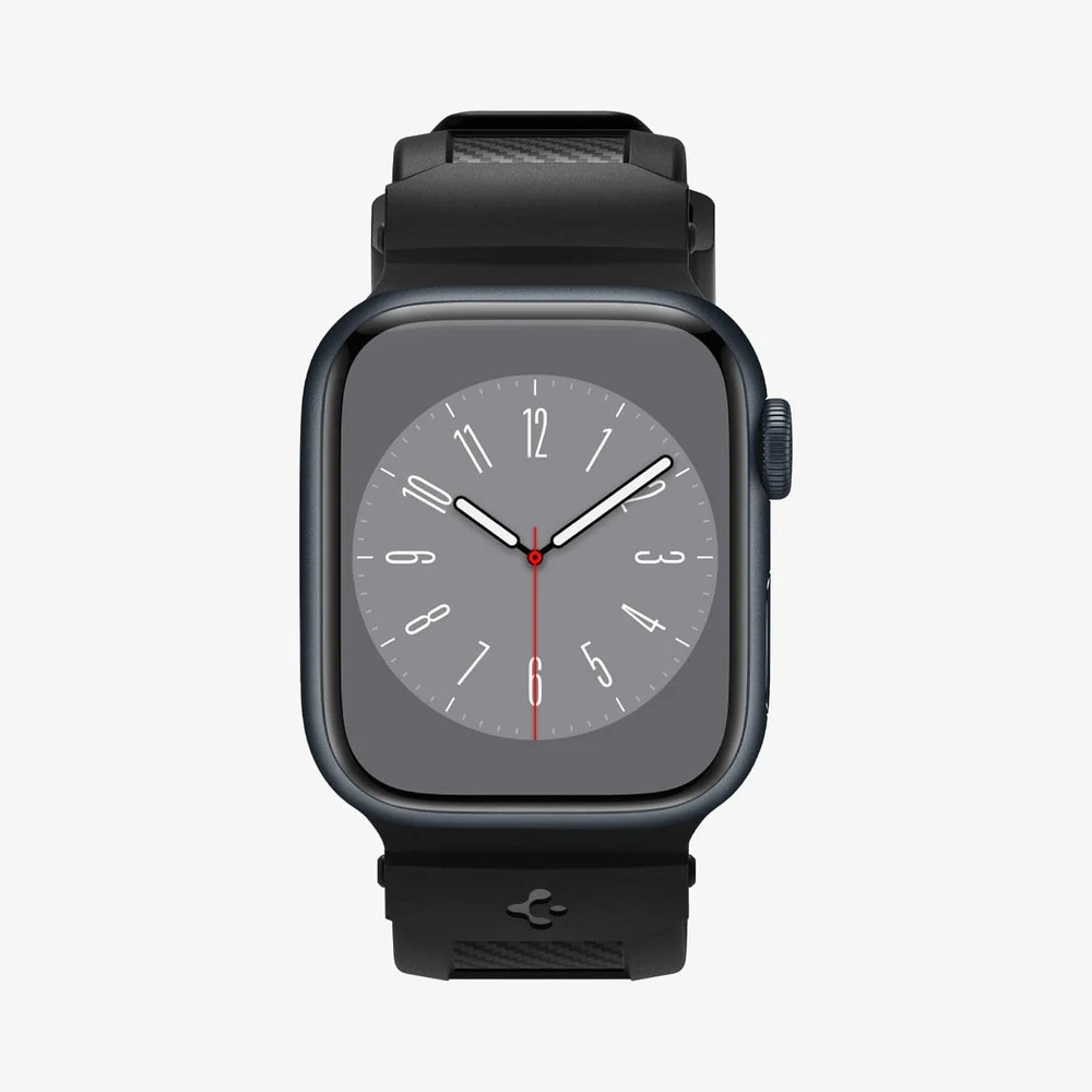 Spigen Apple Watch 42mm 41mm 40mm 38mm Rugged Band Wristband (Black) - Image 3