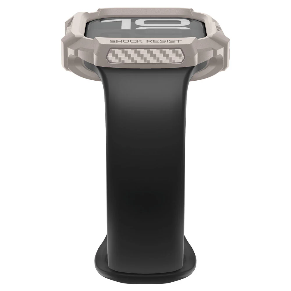 Spigen Apple Watch 42mm Rugged Armor 2 Case (Dune Beige) - Image 5