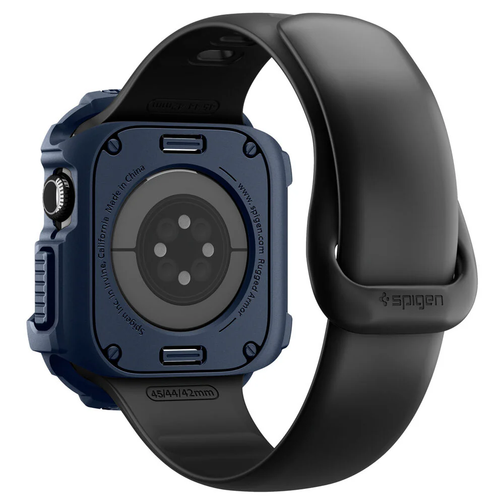 Spigen Apple Watch 42mm Rugged Armor 2 Case (Navy Blue) - Image 4