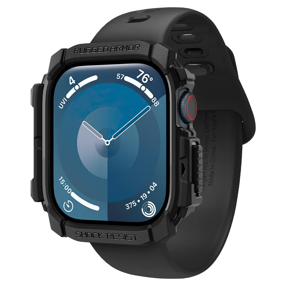 Spigen Apple Watch 42mm Rugged Armor Case (Black) - Image 4