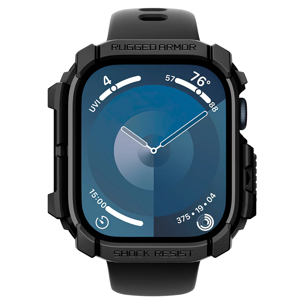 Spigen Apple Watch 42mm Rugged Armor Case (Black) - Image 6